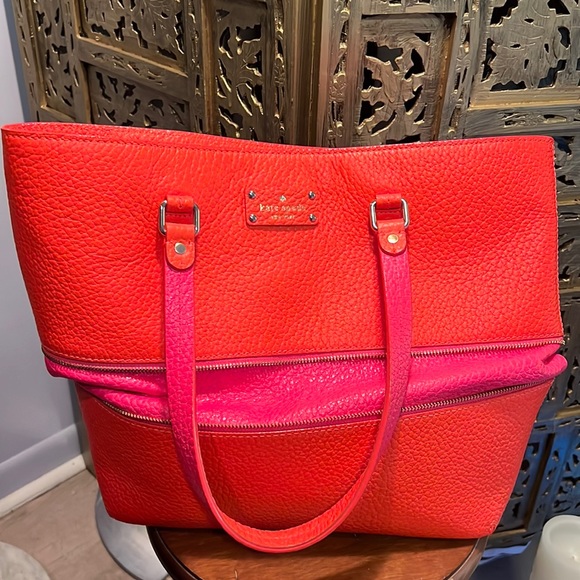 kate spade Handbags - Kate Spade never used beautiful bag decoration zipper around bag